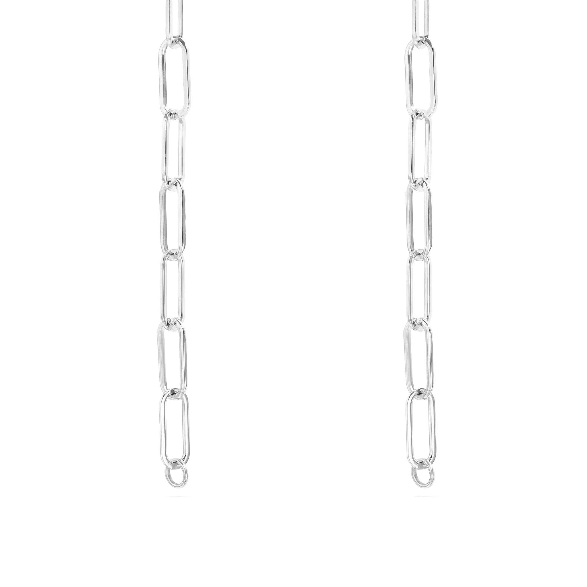 WJW – Großhandel Gliederhalskette – Edelstahl Büroklammer Spaltkette2