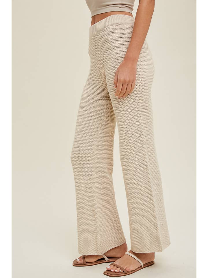 Wishlist Apparel - Wholesale Pants - Women's - TEXTURED SWEATER PANTS / WL22-7514B5