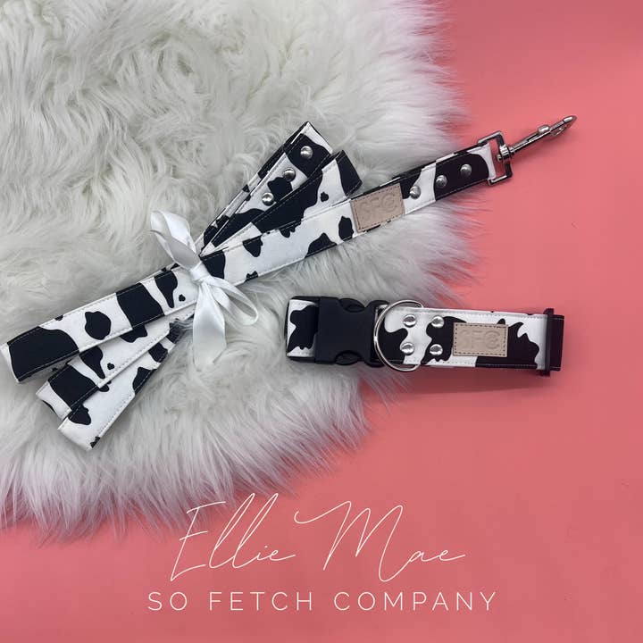Paper Chasing Collars Dog Accessories - Wholesale Pet Collar - Dog - Cow print dog collar - Country dog collar - The Ellie Mae4