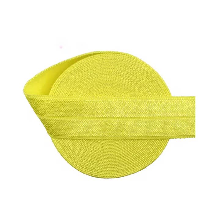 Jazy and Eve - Wholesale Hair Tie - Kids - Yellow  fold over elastic, yellow elastic for headbandsÂ