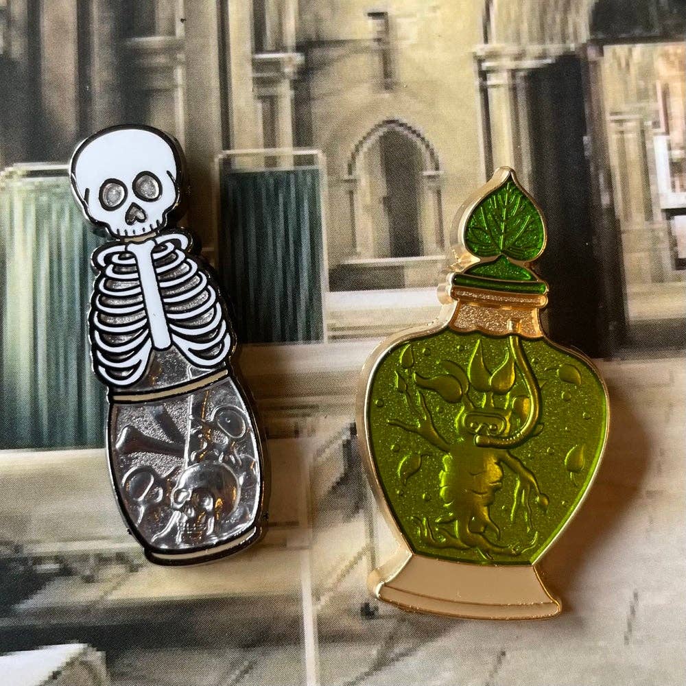 Magical Born Sisters - Wholesale Lapel Pin/Button - Bone Growing Potion Pin - Special WWW Edition2