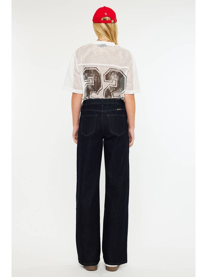 RINSE OPEN PACK HIGH RISE WIDE LEG JEANS-KC20089R for wholesale on Faire6