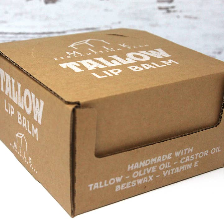 Milk Reclamation Barn - Vente Baumes à lèvres - Baume à lèvres au suif - Tube à visser de 14 g / 0,5 oz3