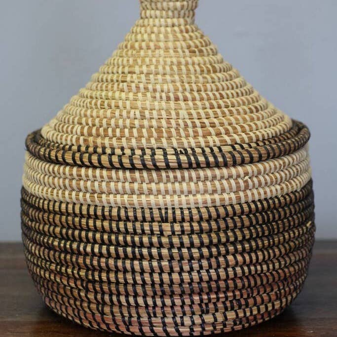 Gitzell FairTrade - Wholesale Basket - Assorted Sweet Grass Large Lidded Baskets8