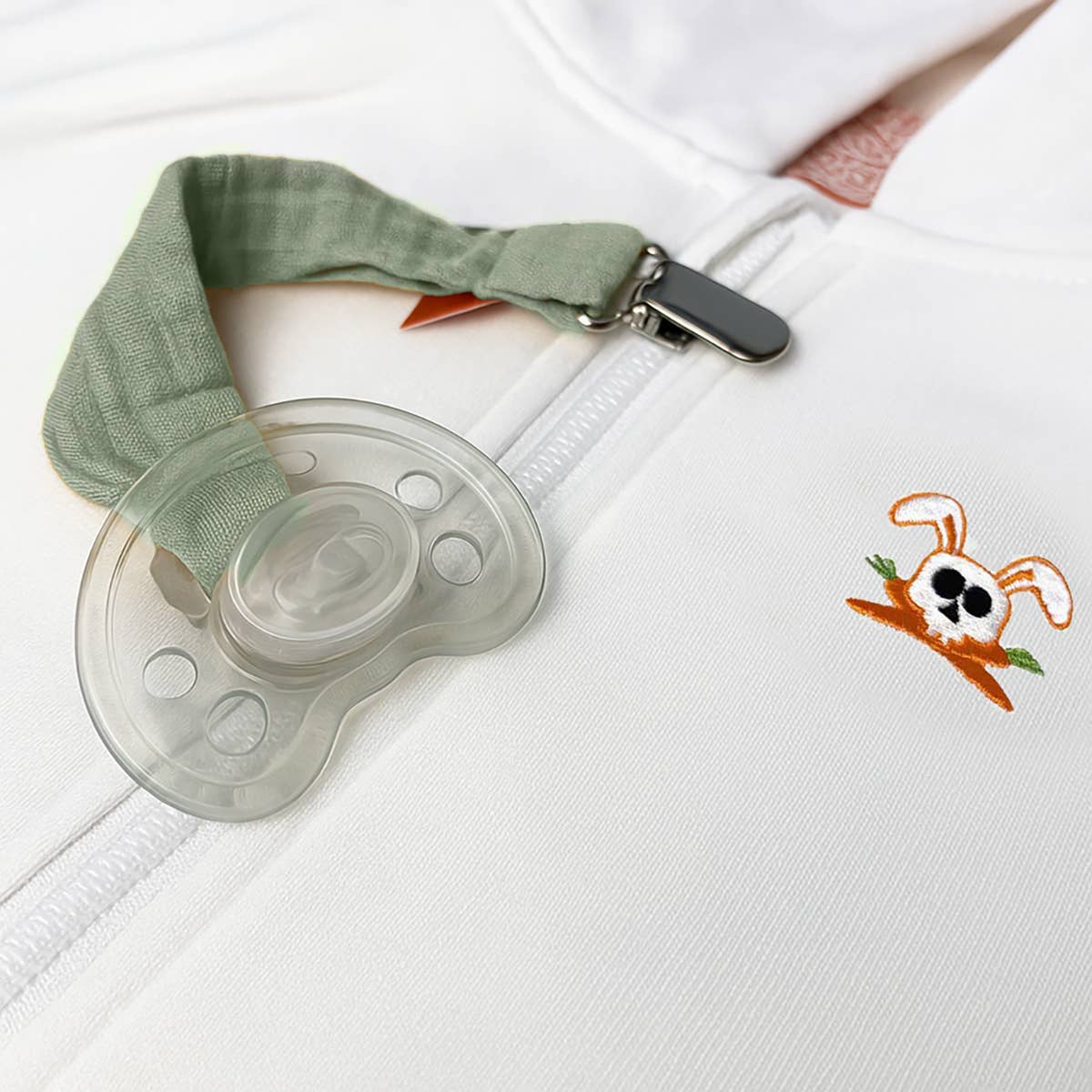 PAPATE - Wholesale Pacifier Clip - Baby - Organic Cotton Pacifier Clip - Green5