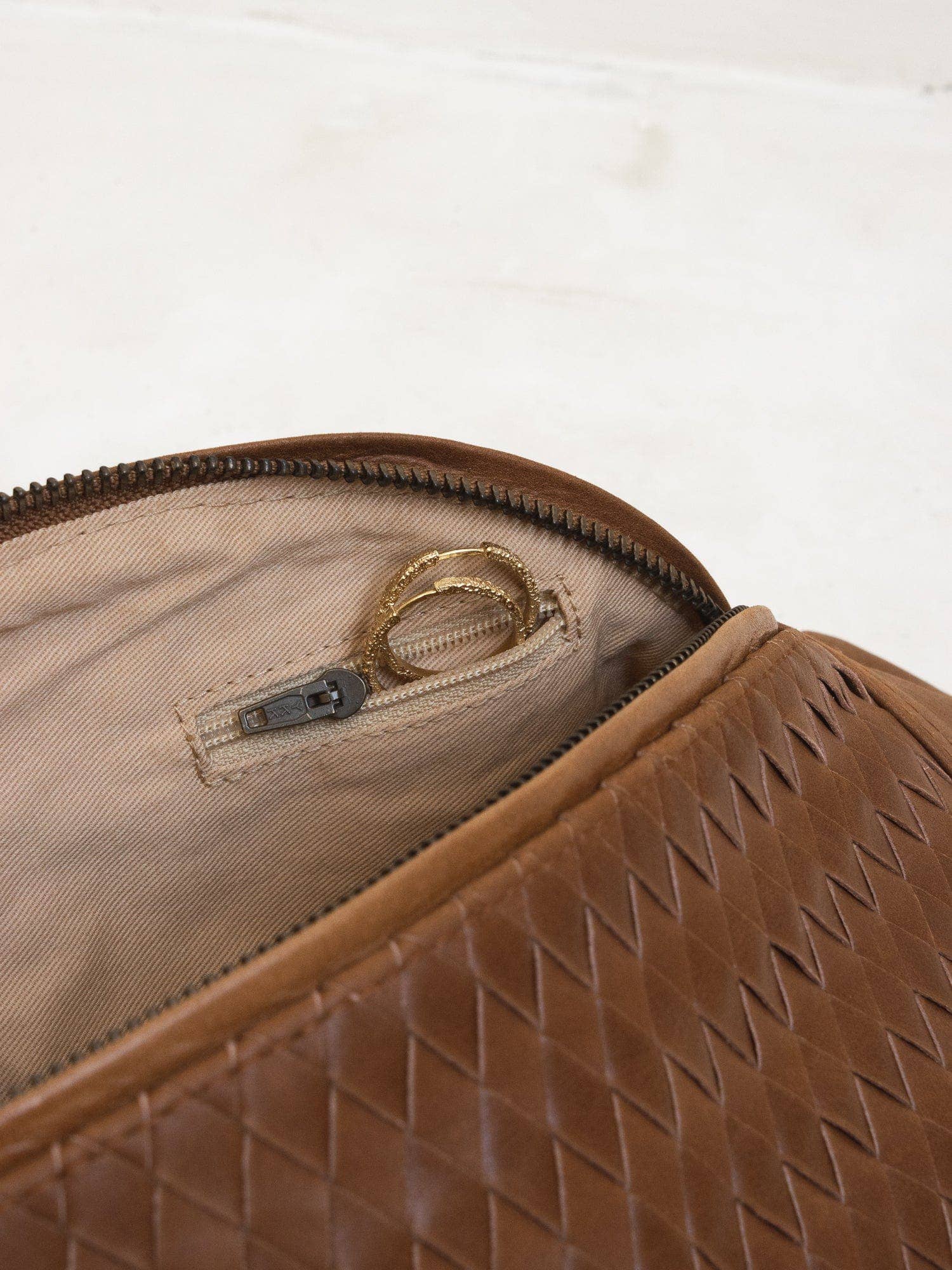 MANDRN – Engroshandel Bæltetaske - Dame – Vævet Atlas - Tan3