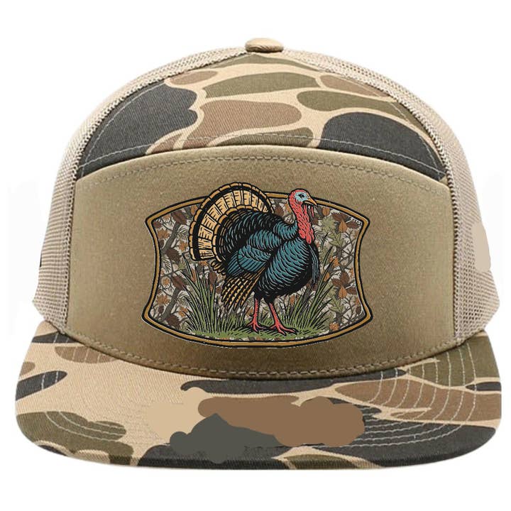 ThatsRad - Vendita all'ingrosso Cappellino da camionista - Unisex - Cappello Snapback Mimetico a 7 Pannelli per Adulti con Tacchino4