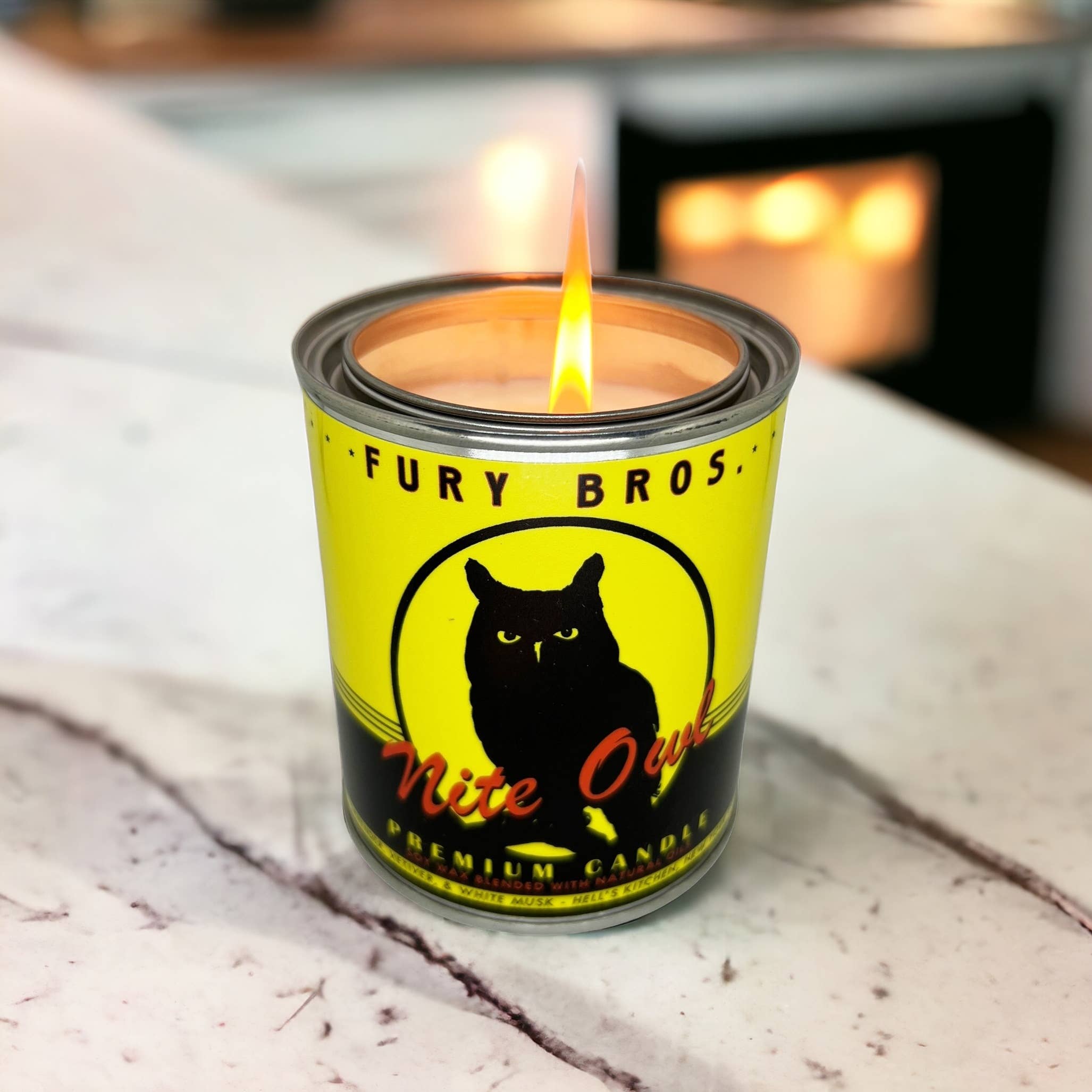 Fury Bros. - Wholesale Jar/Filled Candle - Nite Owl Premium Candle 12.5oz4
