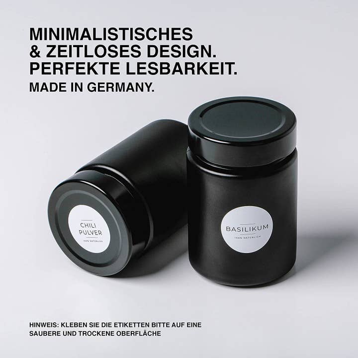 Ashk - Wholesale Food/Beverage Label - Minimalistic round spice labels2