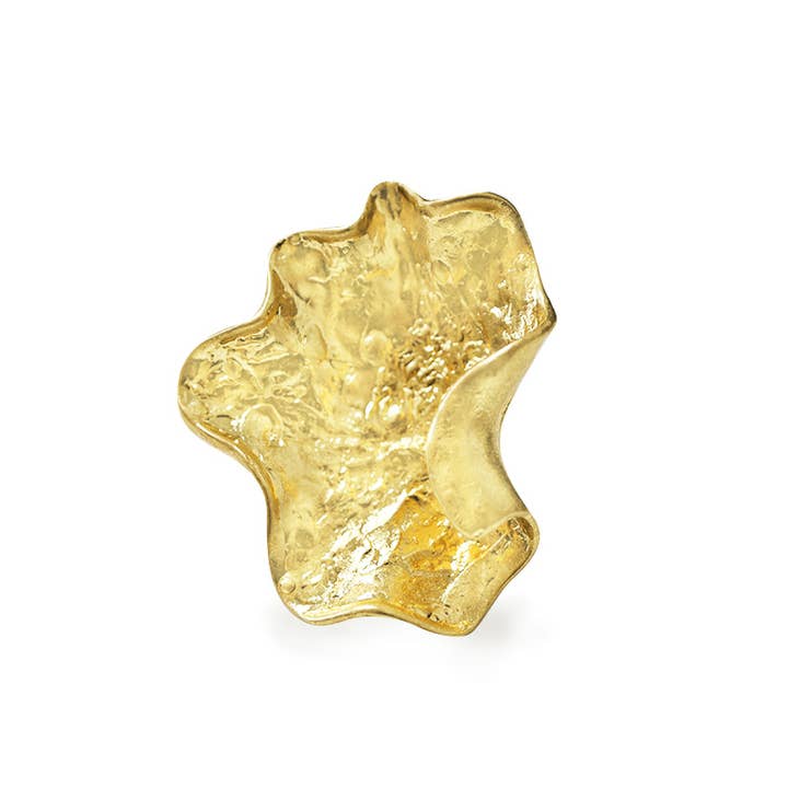 STOR ELASTISK RING MED RUGET BLAD - NY2492B895 for engroshandel hos AMORINO SRL