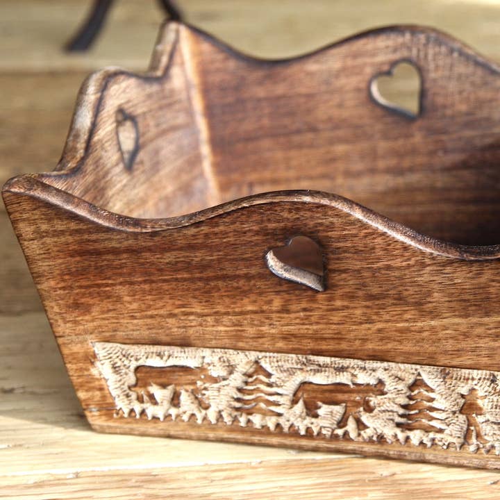 Poya square basket for wholesale by LES SCULPTEURS DU LAC