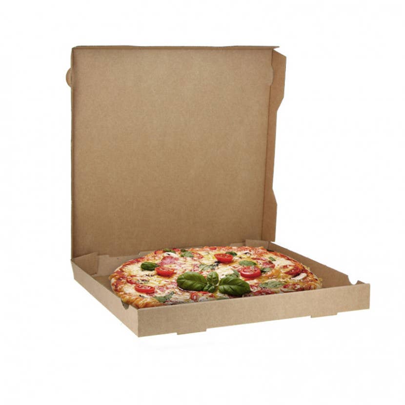 PUNTOQPACK - Wholesale Pizza Board - Small-Medium Kraft Pizza Boxes (30Cm)