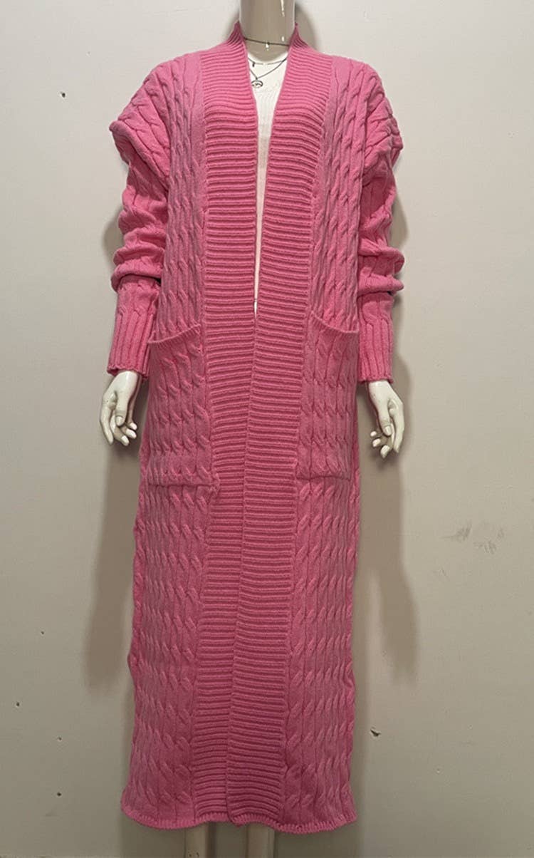 Productseeker - Wholesale Coat - Women's - CT037 Cozy Plus Size Long Knit Sweater Coat23