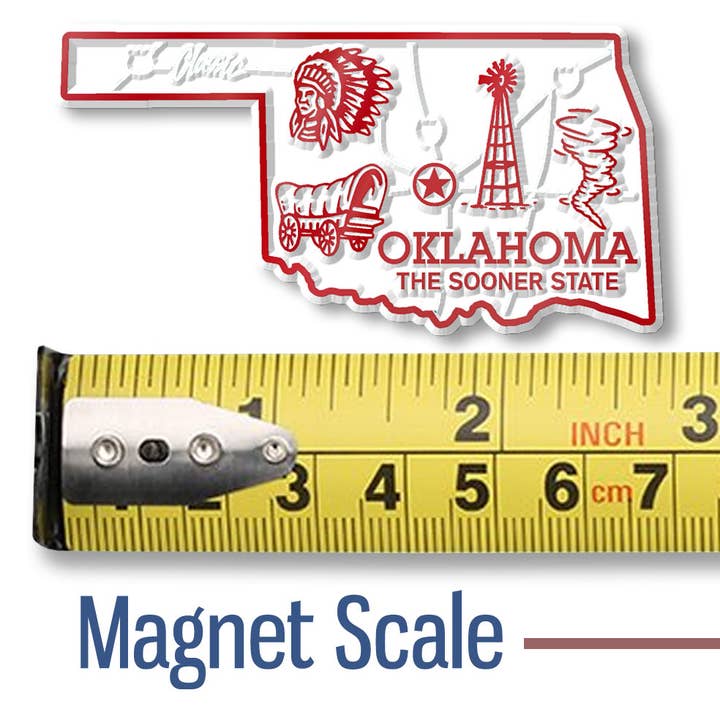 7 Star - Wholesale Magnet - Oklahoma - OK Small State Magnet1