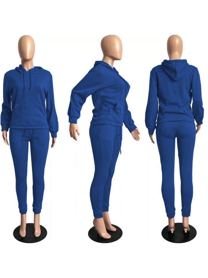 MB Fashion Wholesale - Wholesale Lounge Set - Women's - MB FASHION Casual Cozy Jogger Set with Hoodie 274R13