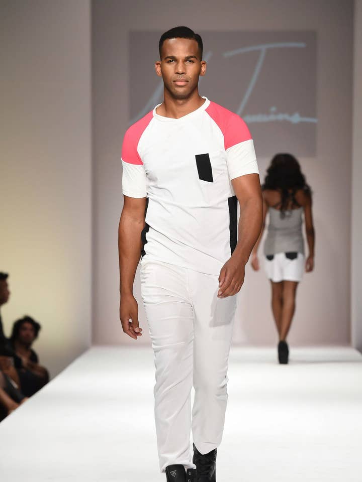 Men's color Blocking T-Shirt for wholesale by Uwi Twins Fashion Label