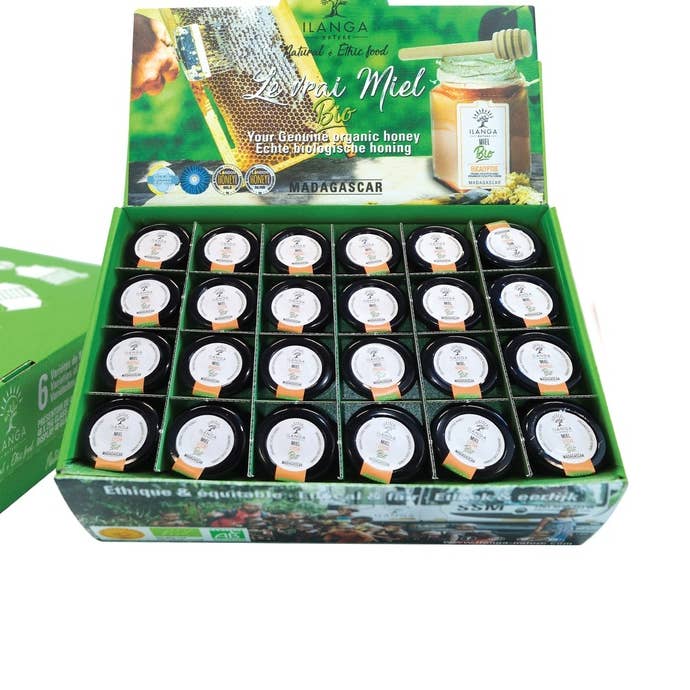 Assortment of 48 BIO honeys 25g for wholesale by Ilanga Nature