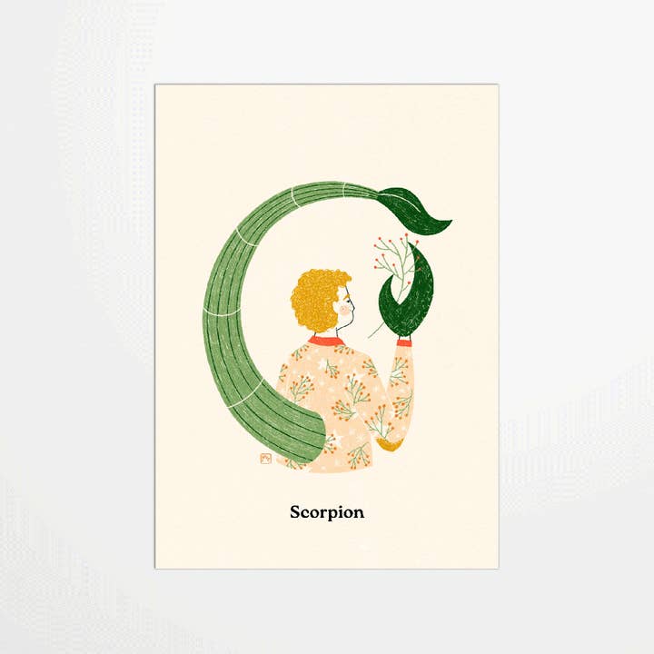 Carte postale - Marine Laurent - Scorpion pour la vente par My 365