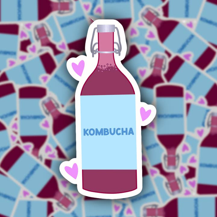 Kombucha Sticker for wholesale by A Darling Daisy Design