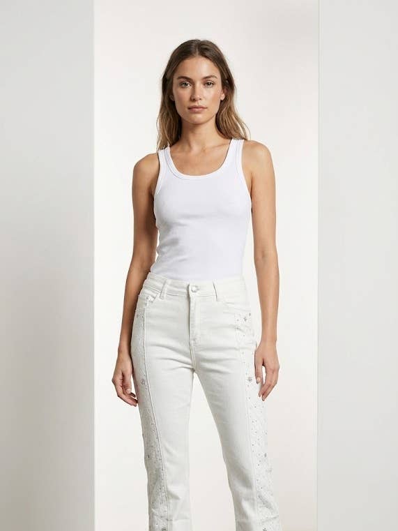 Embellished Flare Jeans for wholesale by ELPPIS US