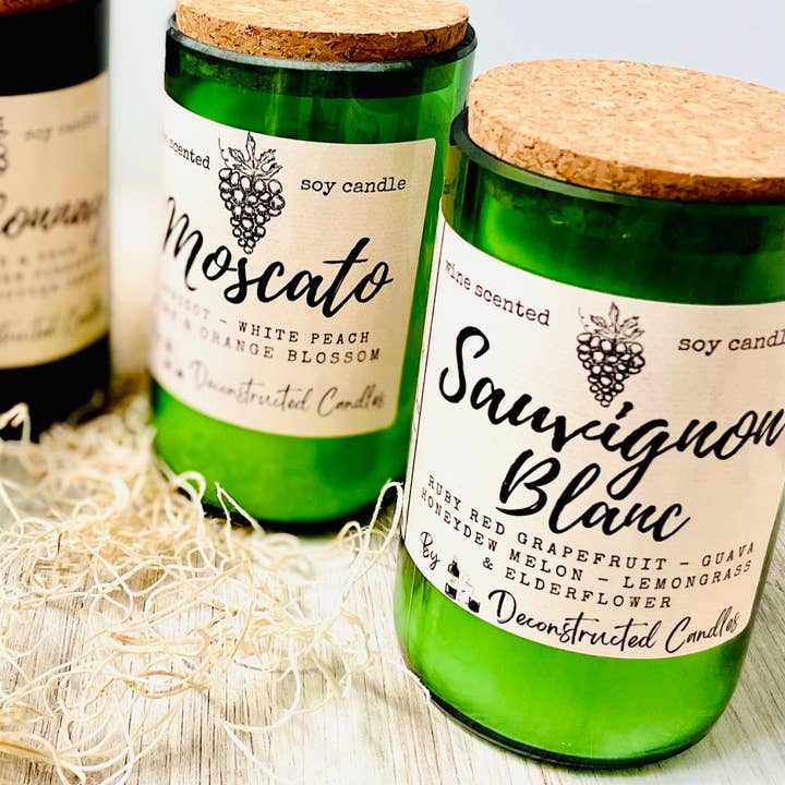 deconstructed candles - Wholesale Jar/filled candle - Wine Bottle Candle Cork Top Scented by Wine Expert Soy Wax18