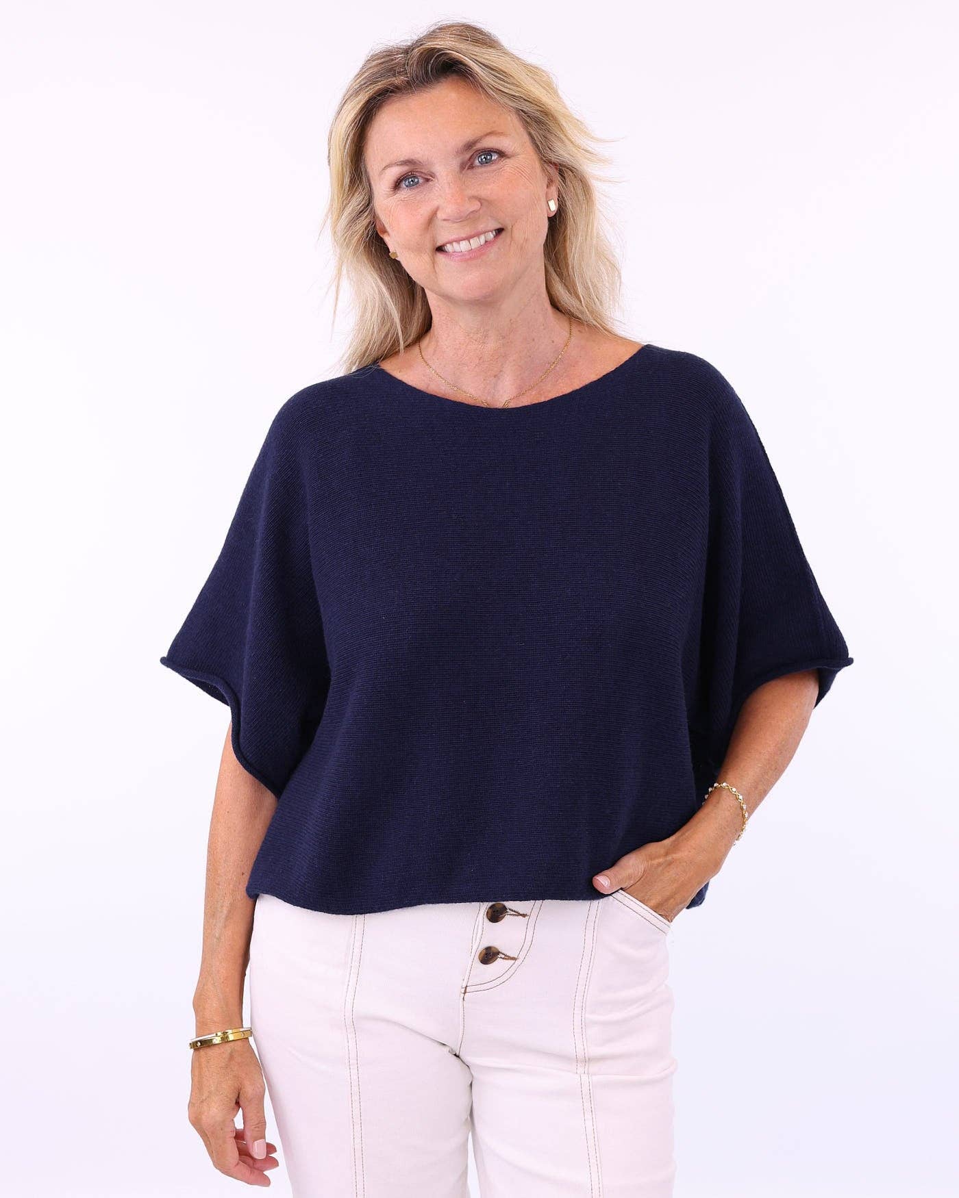 Cadenza Italy Ltd – wholesale Knitted jumper – Women′s – Cashmere Blend Short Tunic Top7