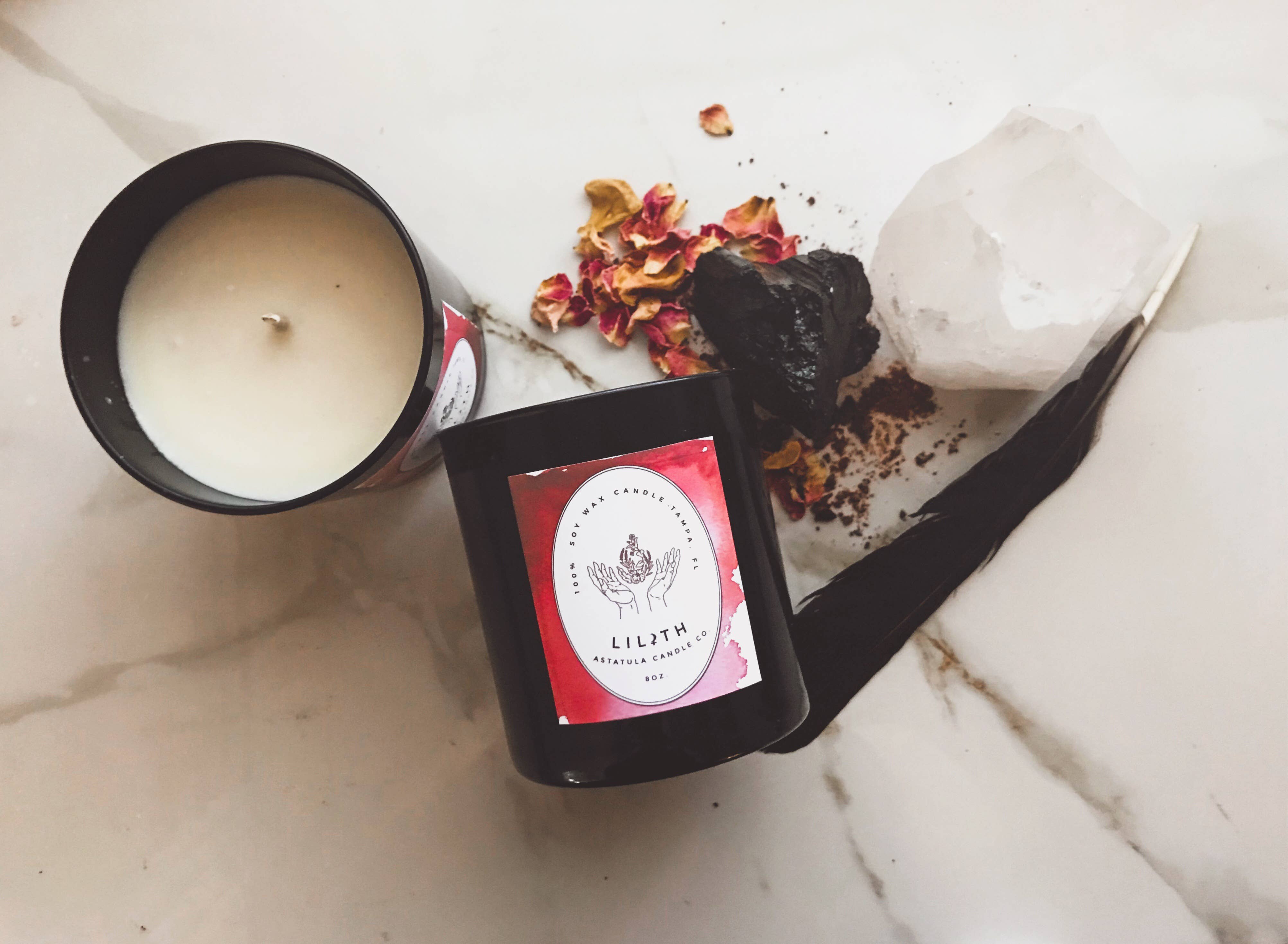 Astatula Candle Co. – wholesale Burkljus – Lilith ljus | 8 oz | Parfymerad sojakvax2