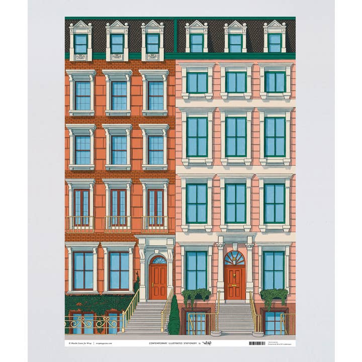 Apartment Block Gift Wrap Apartment Block Gift Wrap