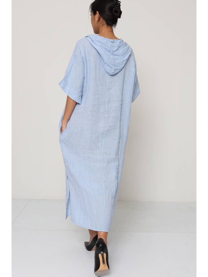 LÉA & LUC - Wholesale Dress - Women's - Short Dresses in 100% Linen REF. 1493