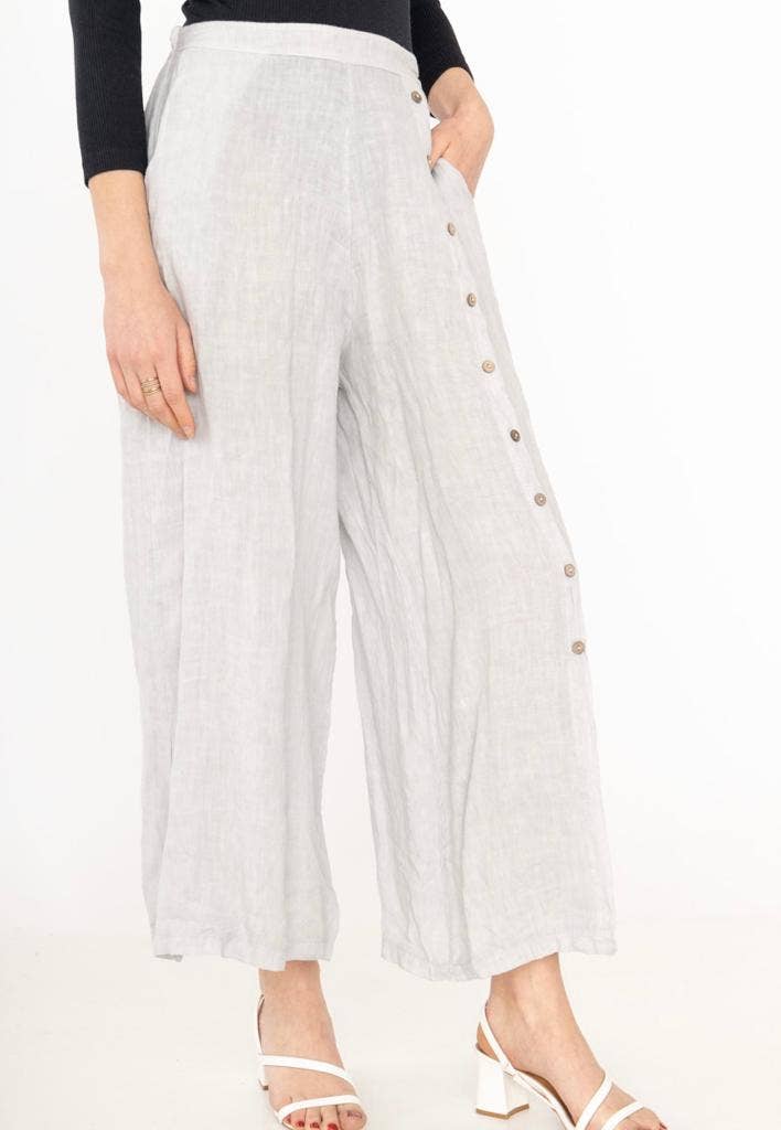la maison des fibres naturelles – Engroshandel Bukser - Dame – Knapbukser med lige ben 9320 100%LIN15