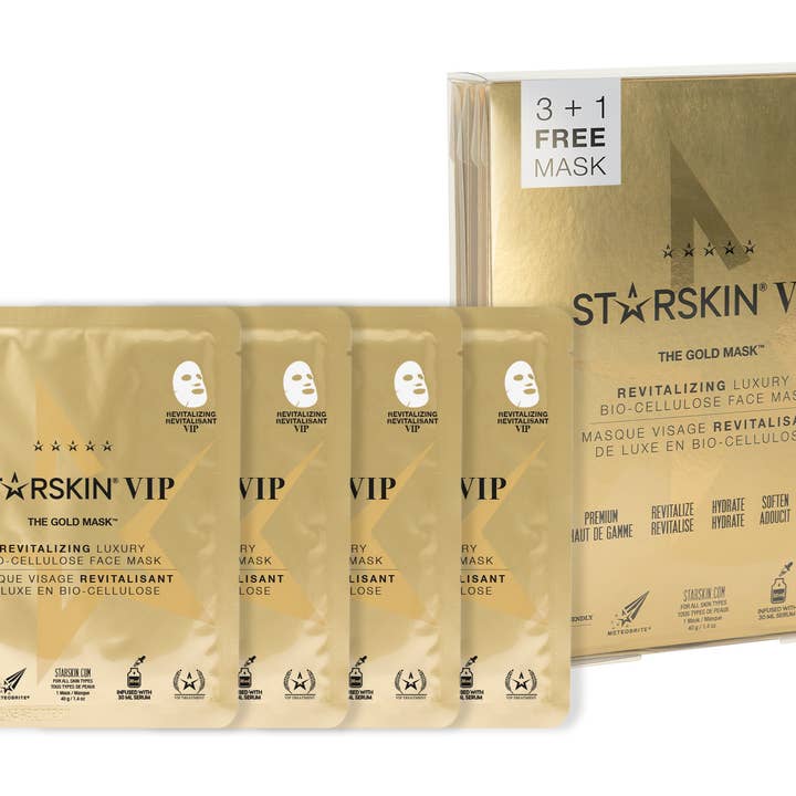 STARSKIN – Großhandel Gesichtsmaske – Starskin® VIP The Gold Mask™ 3+1 Gesichtsmasken-Set