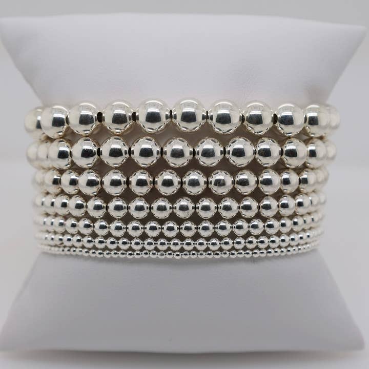 bara boheme - Wholesale Beaded Bracelet - 7mm | Stretchy Anti-Tarnish 14K Gold Filled Bracelet