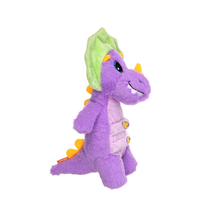 Hofman Animal Care - Wholesale Pet Plush Toy - Dog - Growl Stomperz Benny the Purple Brachiosaurus2