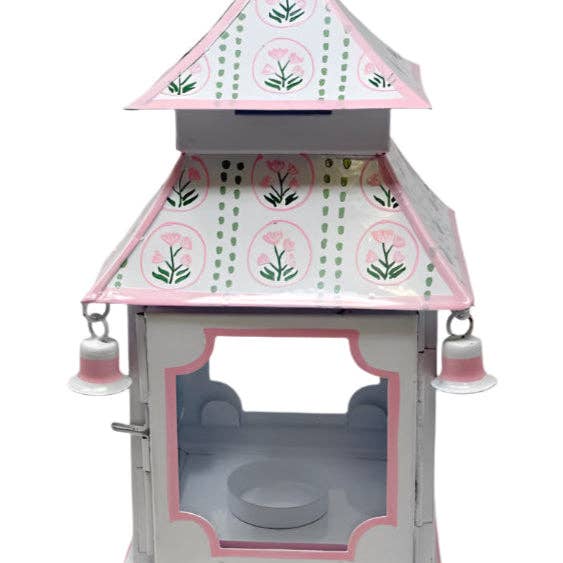 Pink Tulip Pagoda Lantern (3 Sizes) for wholesale by The Enchanted Home