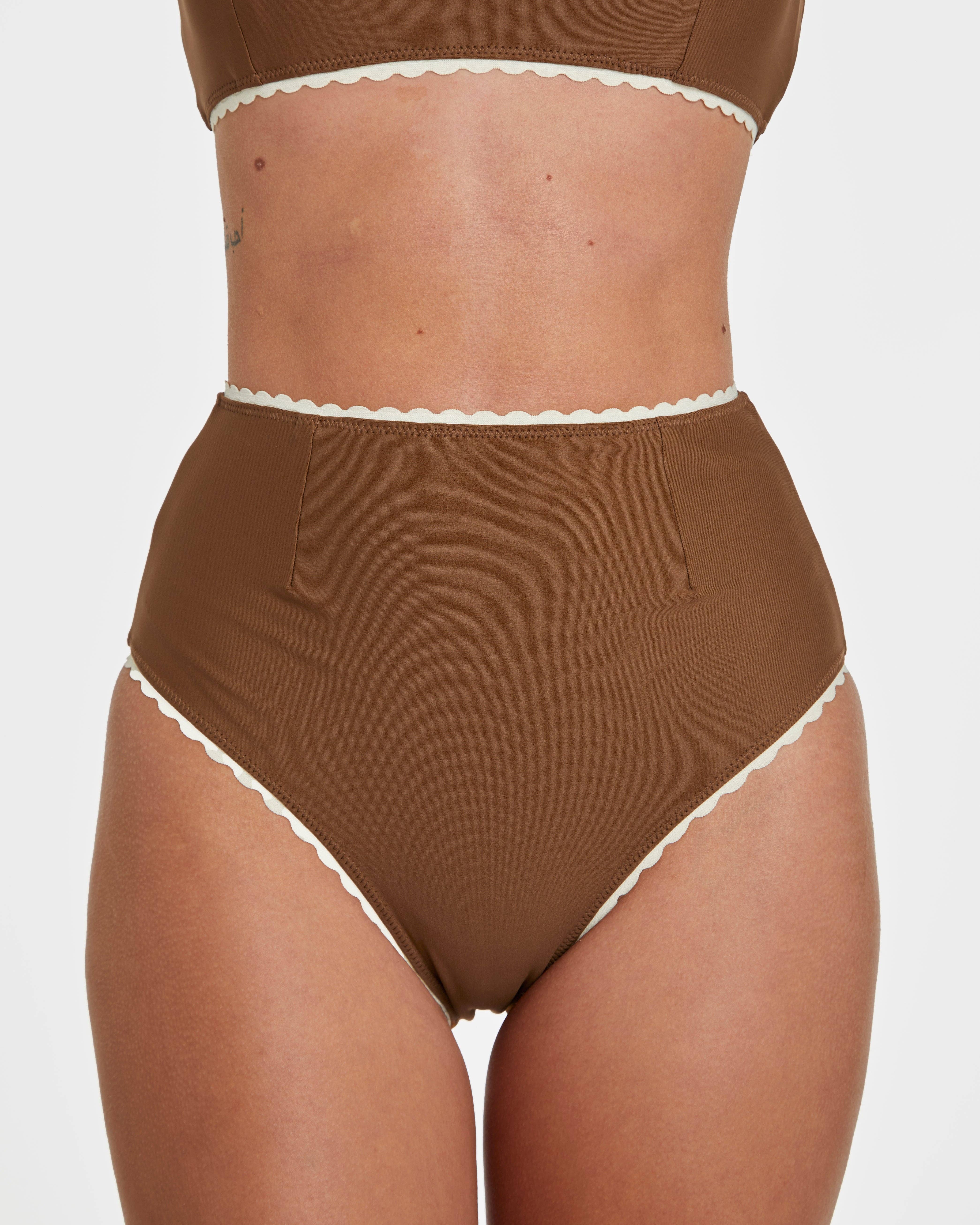 Hammies - Wholesale Two Piece Swimsuit - Women's - Polka Dot Bikini (Brown)11