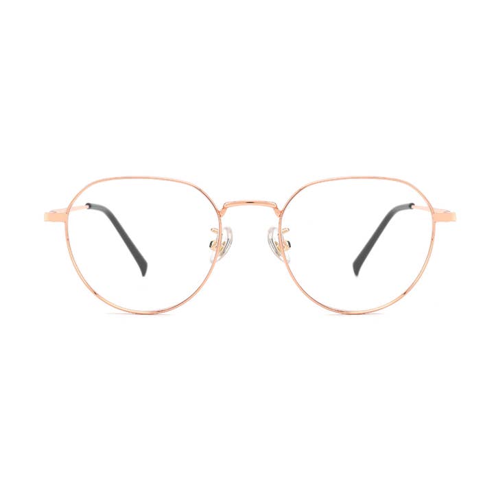 The Student Rose Gold - Blauwe lichtblokkerende bril voor wholesale door Antwerp Avenue