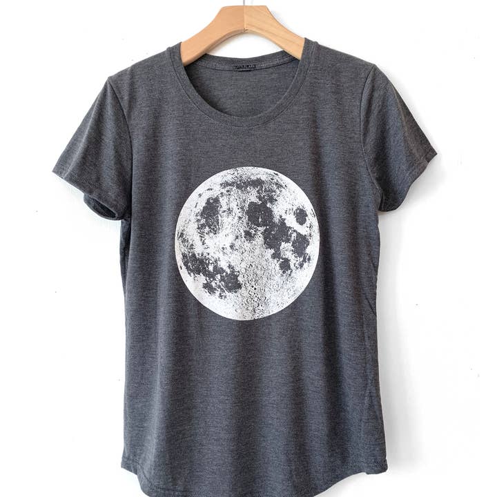 Women's Moon T-Shirt for wholesale by Little Lark