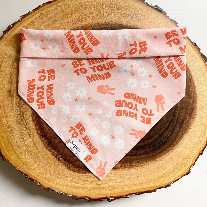 Self Love Dog Bandana for wholesale by Aspen and Co.