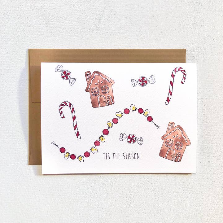 Christmas Sweets kort for engroshandel hos Oxford Comma Co.