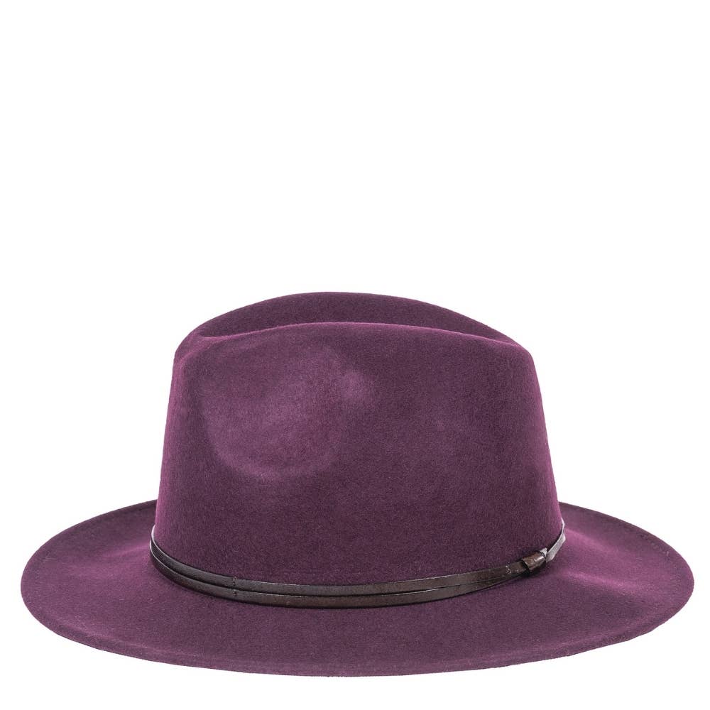 TRAVAUX EN COURS... - Wholesale Fedora - Women's - FELT HAT - leather band, sewn brim73