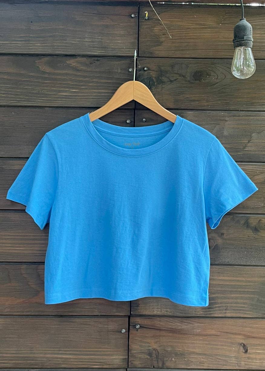 LOVING PEOPLE - Wholesale T-shirt – women's - Premium Cotton Crop Tops (New Colors!)65