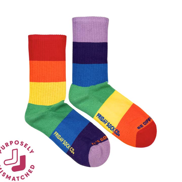 Friday Sock Co. - Wholesale Socks – Women's - Women's Love is Love Athletic Socks 0