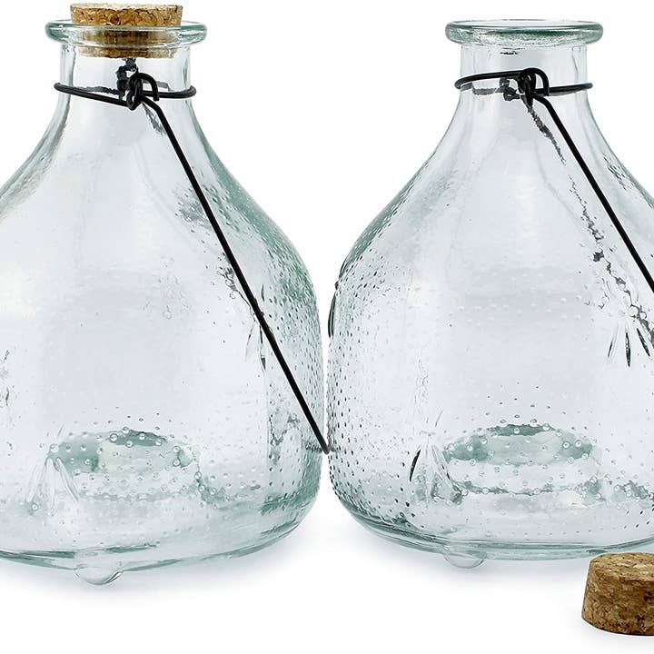 Kurated Korner - Wholesale Outdoor Ornament/Decor - Darware Glass Wasp Traps 2pk