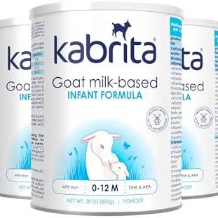 Kabrita - Goat Milk Infant Formula, 28 oz (Pack of 6) - Baby Formula Case for wholesale by MOOGCO Silver Nursing Cups
