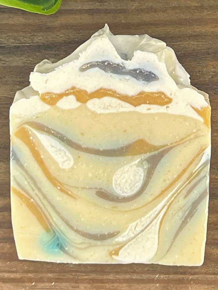 Spearmint Patchouli Goat Milk and Honey soap for wholesale by Laurel Mountain Soaps