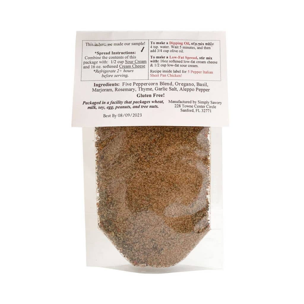 Simply Savory - Wholesale Dried Spice Mix - Five Pepper Italian2