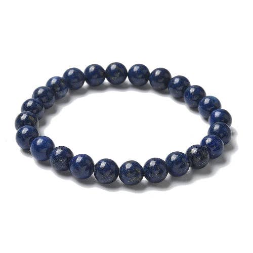 Crystals and Sun Signs - Wholesale Beaded Bracelet - Lapis Lazuli Gemstone Bead Bracelet | The Stone of Intuition3