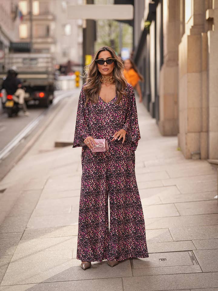 Long printed jumpsuit for wholesale by BOHOME