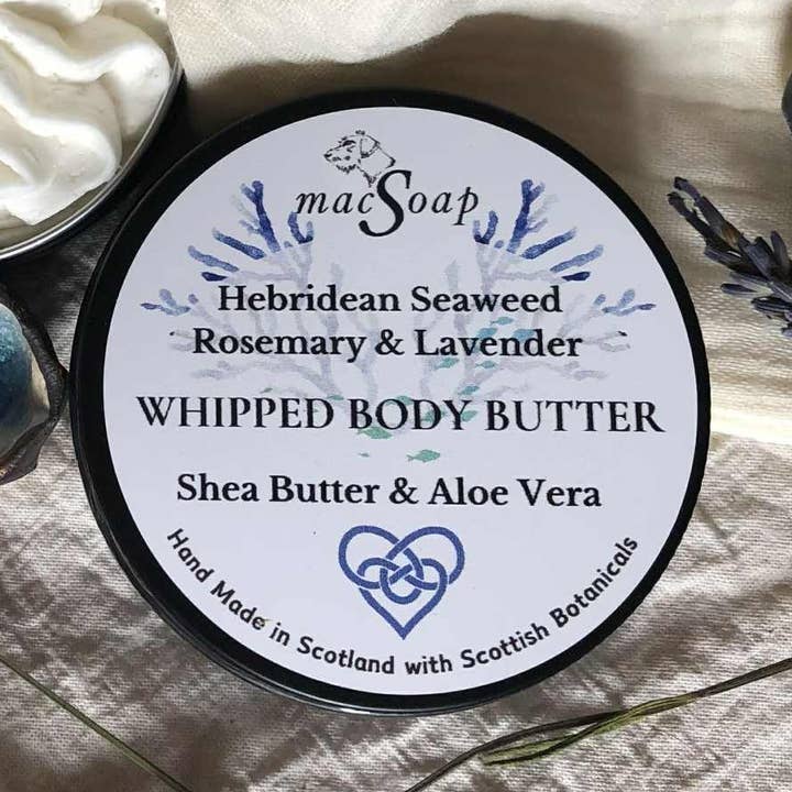 Hebridean Seaweed, Rosemary & Lavender Whipped Body Butter for wholesale by macSoap