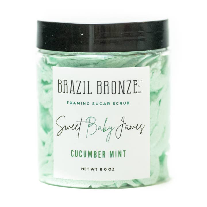 Sweet Baby James- Body Scrub Komkommer Mint voor wholesale door Brazil Bronze Glow Bar